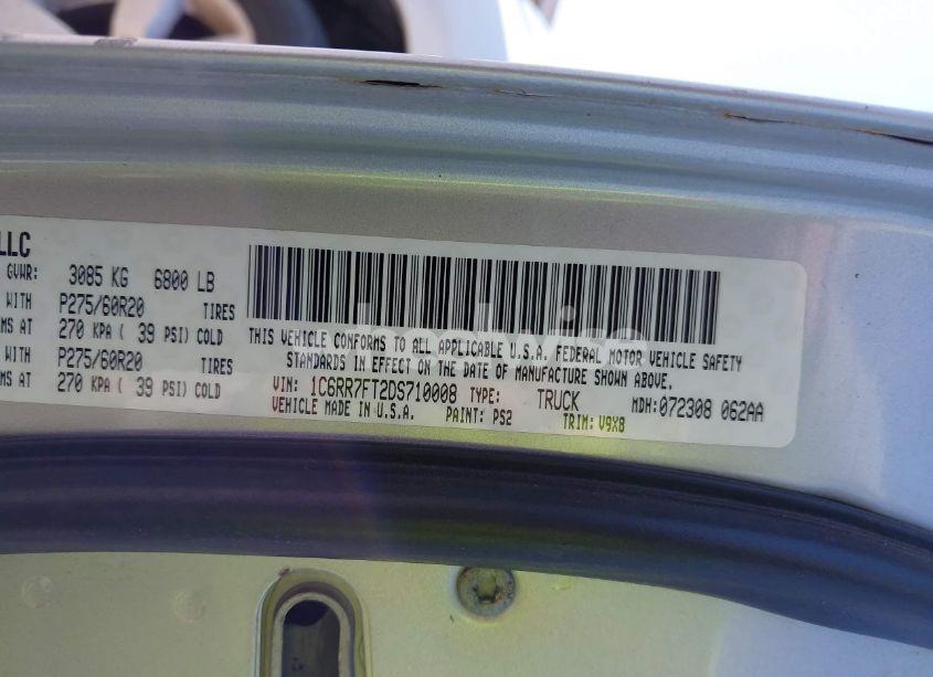 Photo 9 of 2013 Ram 1500 EXPRESS (VIN 1C6RR7FT2DS710008)