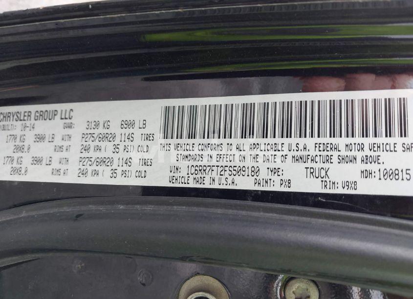 Photo 9 of 2015 Ram 1500 EXPRESS (VIN 1C6RR7FT2FS509180)