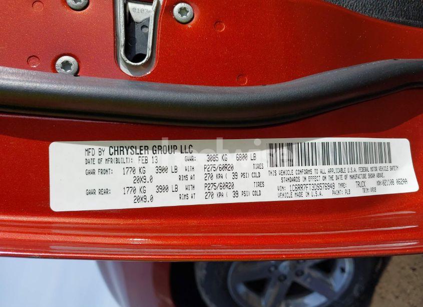 Photo 9 of 2013 Ram 1500 EXPRESS (VIN 1C6RR7FT3DS576948)