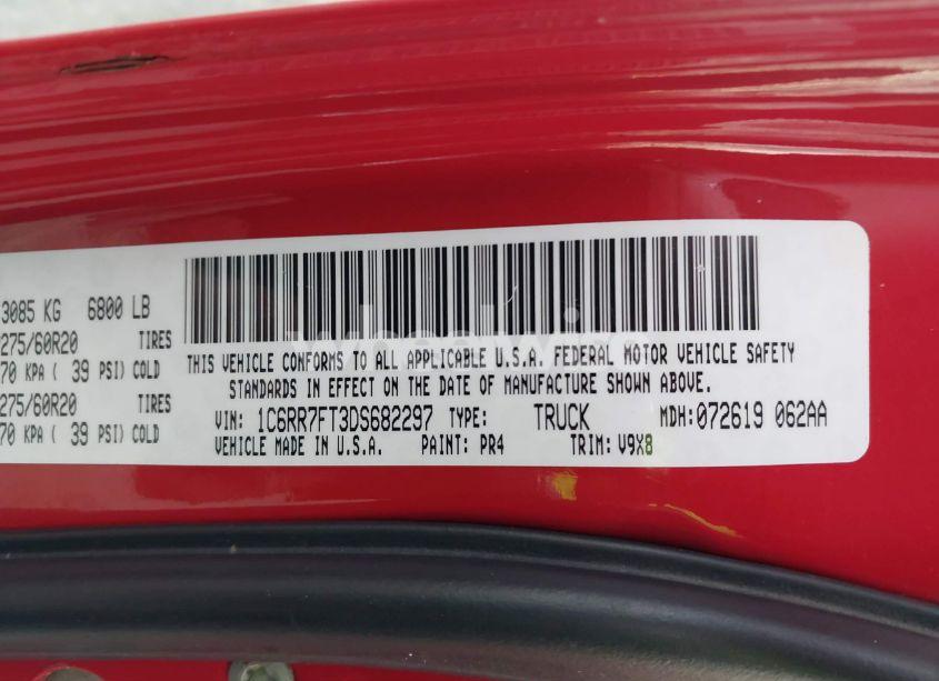 Photo 9 of 2013 Ram 1500 EXPRESS (VIN 1C6RR7FT3DS682297)