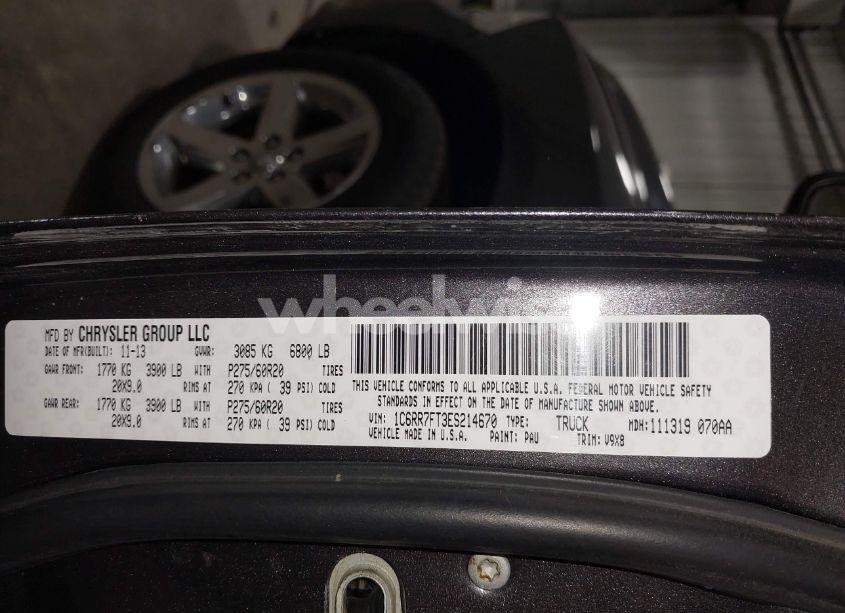 Photo 9 of 2014 Ram 1500 EXPRESS (VIN 1C6RR7FT3ES214670)