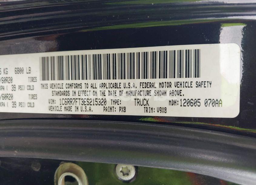 Photo 9 of 2014 Ram 1500 EXPRESS (VIN 1C6RR7FT3ES215320)