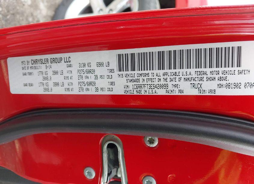 Photo 9 of 2014 Ram 1500 EXPRESS (VIN 1C6RR7FT3ES420099)