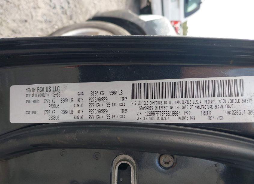 Photo 9 of 2015 Ram 1500 EXPRESS (VIN 1C6RR7FT3FS618604)