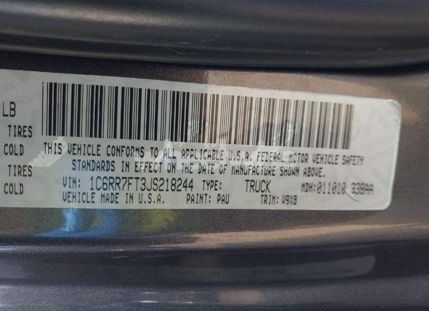 Photo 9 of 2018 Ram 1500 EXPRESS 4X4 6'4 BOX (VIN 1C6RR7FT3JS218244)