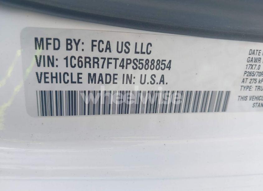 Photo 9 of 2023 Ram 1500 CLASSIC TRADESMAN 4X4 6'4 BOX (VIN 1C6RR7FT4PS588854)