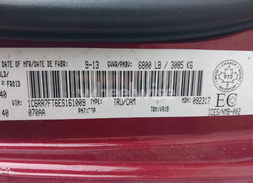 Photo 9 of 2014 Ram 1500 ST (VIN 1C6RR7FT6ES161009)