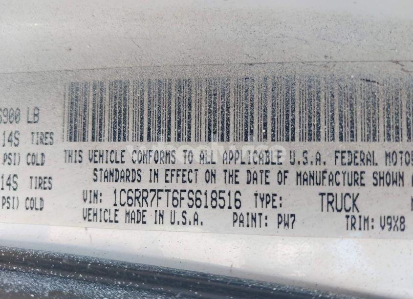 Photo 9 of 2015 Ram 1500 EXPRESS (VIN 1C6RR7FT6FS618516)