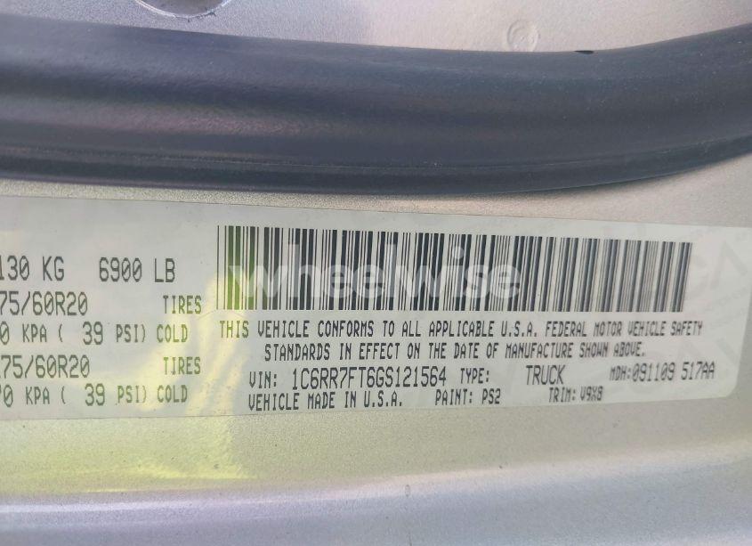 Photo 9 of 2016 Ram 1500 EXPRESS (VIN 1C6RR7FT6GS121564)