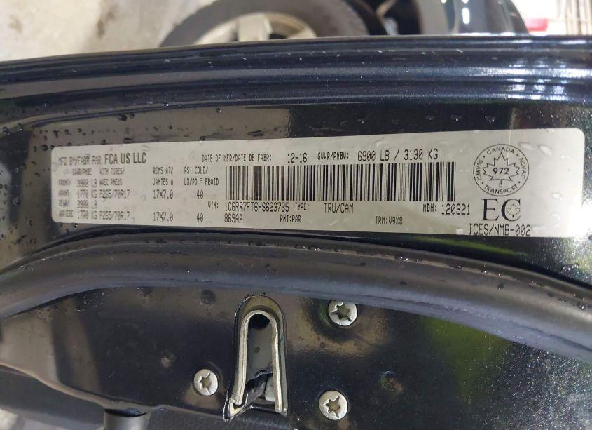 Photo 9 of 2017 Ram 1500 ST (VIN 1C6RR7FT6HS623735)