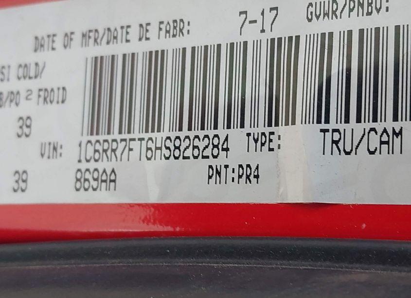 Photo 9 of 2017 Ram 1500 ST (VIN 1C6RR7FT6HS826284)