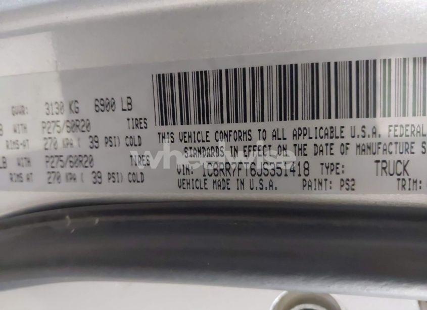 Photo 9 of 2018 Ram 1500 EXPRESS 4X4 6'4 BOX (VIN 1C6RR7FT6JS351418)