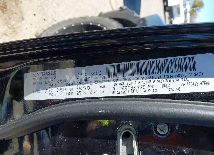 Photo 9 of 2019 Ram 1500 CLASSIC (VIN 1C6RR7FT6KS531421)