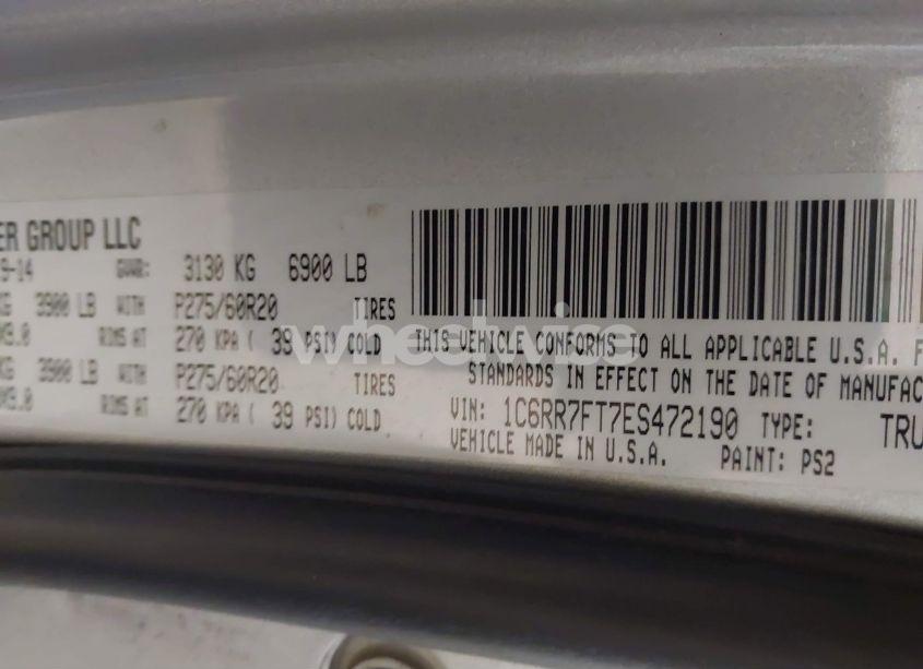 Photo 9 of 2014 Ram 1500 EXPRESS (VIN 1C6RR7FT7ES472190)