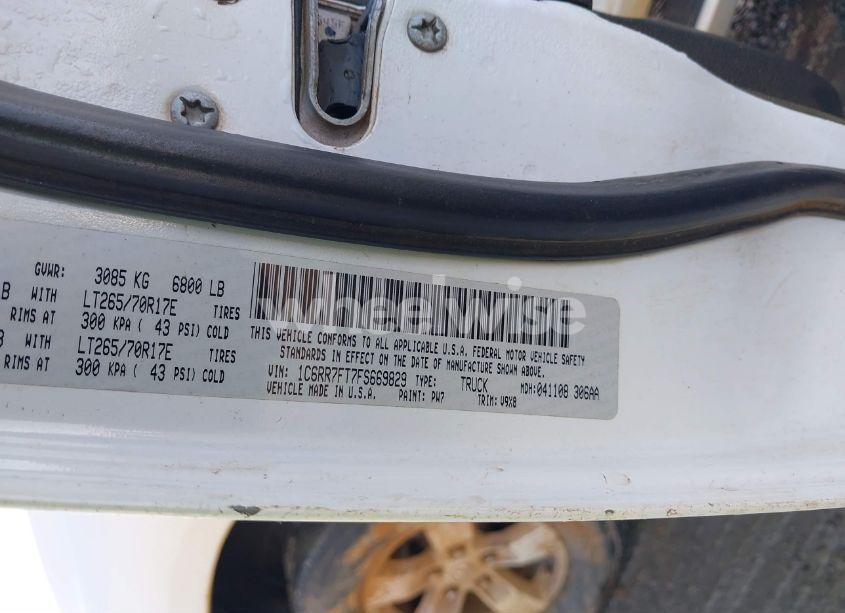 Photo 9 of 2015 Ram 1500 TRADESMAN (VIN 1C6RR7FT7FS669829)