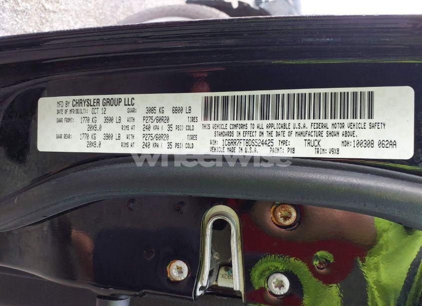 Photo 9 of 2013 Ram 1500 EXPRESS (VIN 1C6RR7FT8DS524425)