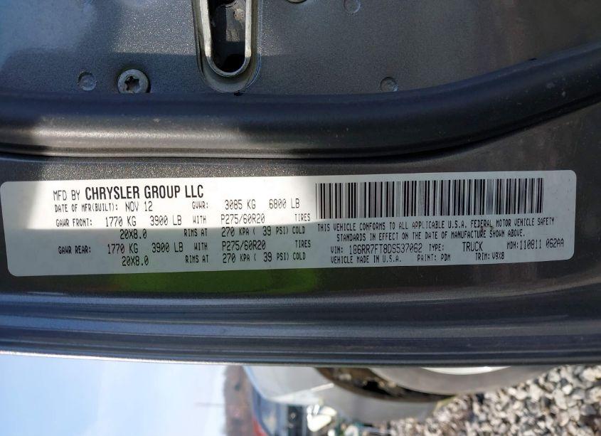 Photo 9 of 2013 Ram 1500 EXPRESS (VIN 1C6RR7FT8DS537062)