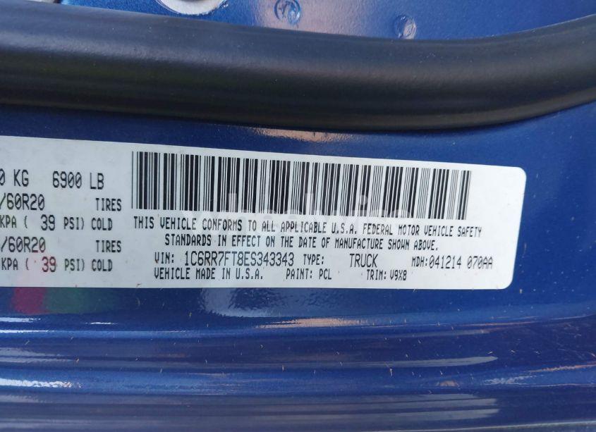 Photo 9 of 2014 Ram 1500 EXPRESS (VIN 1C6RR7FT8ES343343)