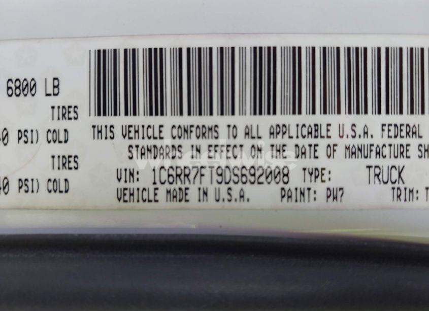 Photo 9 of 2013 Ram 1500 TRADESMAN (VIN 1C6RR7FT9DS692008)