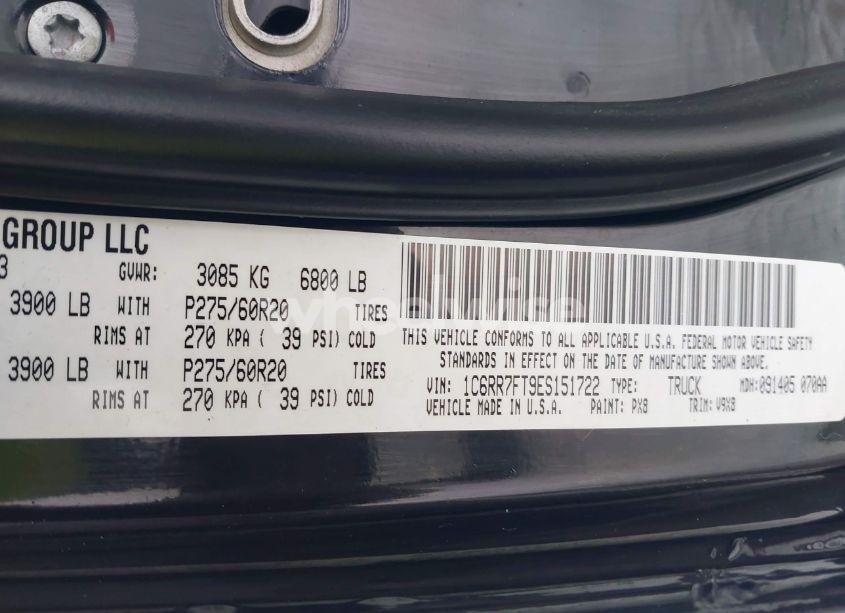 Photo 9 of 2014 Ram 1500 EXPRESS (VIN 1C6RR7FT9ES151722)