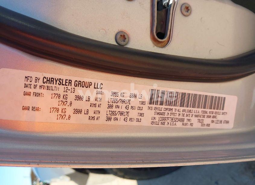 Photo 9 of 2014 Ram 1500 TRADESMAN (VIN 1C6RR7FT9ES234888)