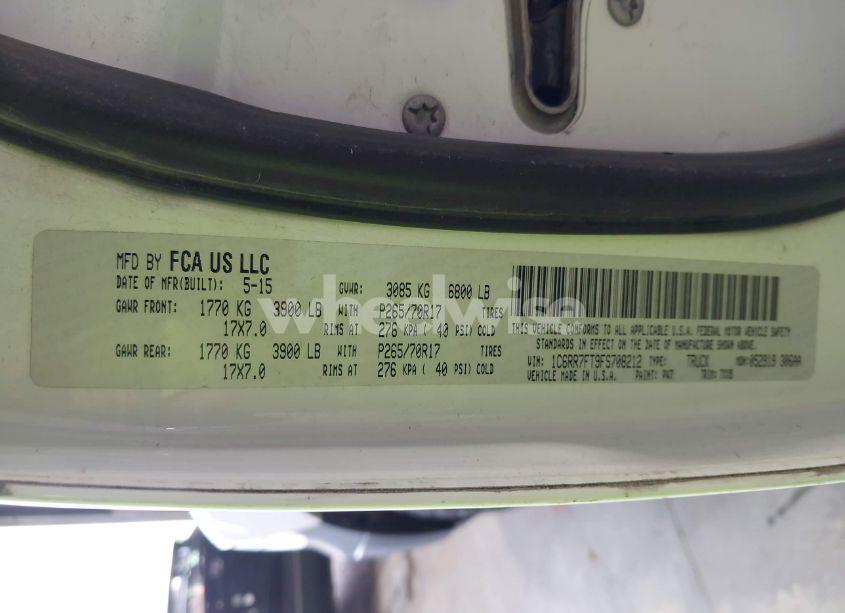 Photo 9 of 2015 Ram 1500 TRADESMAN (VIN 1C6RR7FT9FS708212)