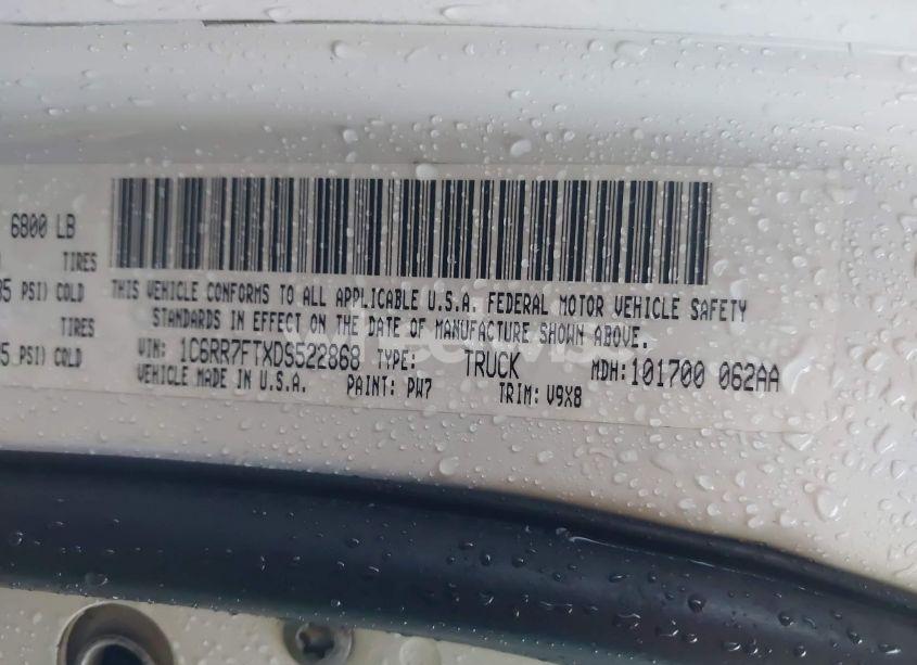 Photo 9 of 2013 Ram 1500 EXPRESS (VIN 1C6RR7FTXDS522868)