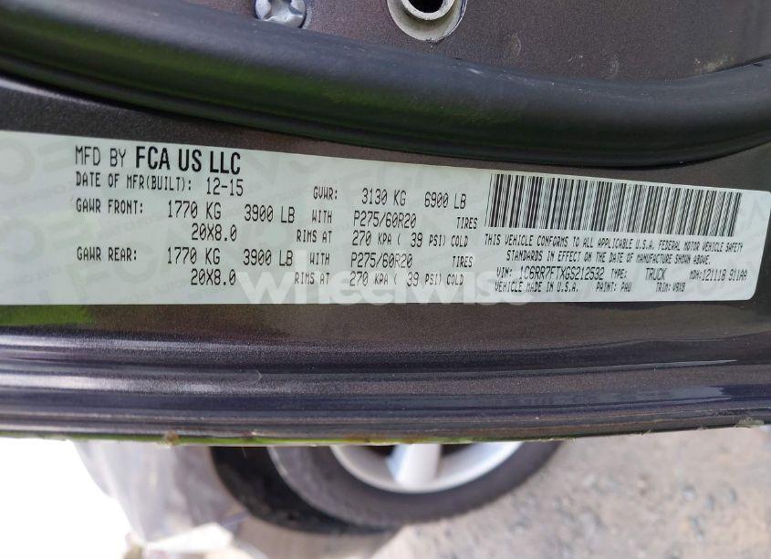 Photo 9 of 2016 Ram 1500 EXPRESS (VIN 1C6RR7FTXGS212532)