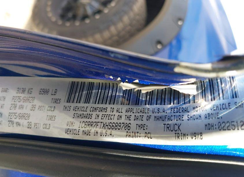 Photo 9 of 2017 Ram 1500 EXPRESS 4X4 6'4 BOX (VIN 1C6RR7FTXHS689706)