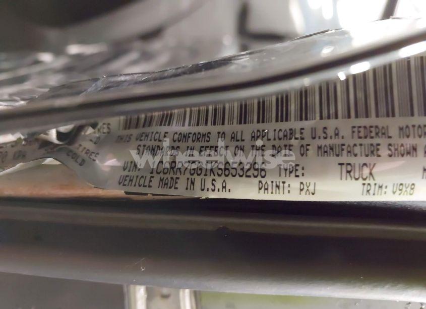 Photo 9 of 2019 Ram 1500 CLASSIC WARLOCK 4X4 6'4 BOX (VIN 1C6RR7GG1KS653296)