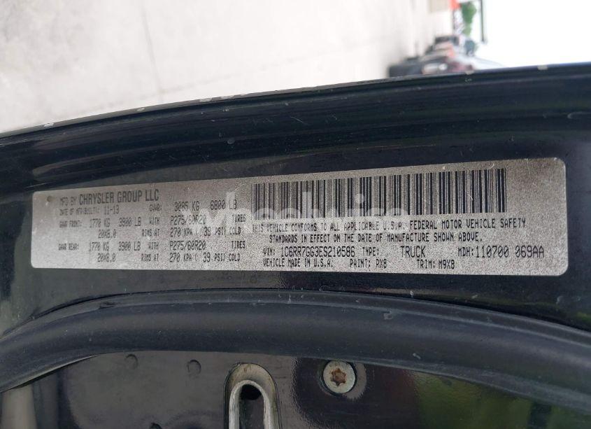 Photo 9 of 2014 Ram 1500 LONE STAR (VIN 1C6RR7GG3ES210586)