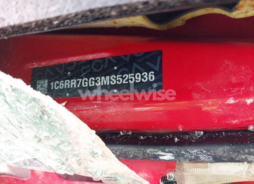 Photo 9 of 2021 Ram 1500 CLASSIC WARLOCK 4X4 6'4 BOX (VIN 1C6RR7GG3MS525936)