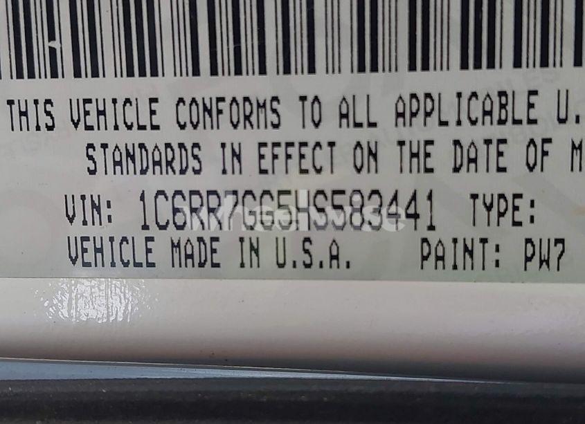 Photo 9 of 2017 Ram 1500 SLT 4X4 6'4 BOX (VIN 1C6RR7GG5HS583441)