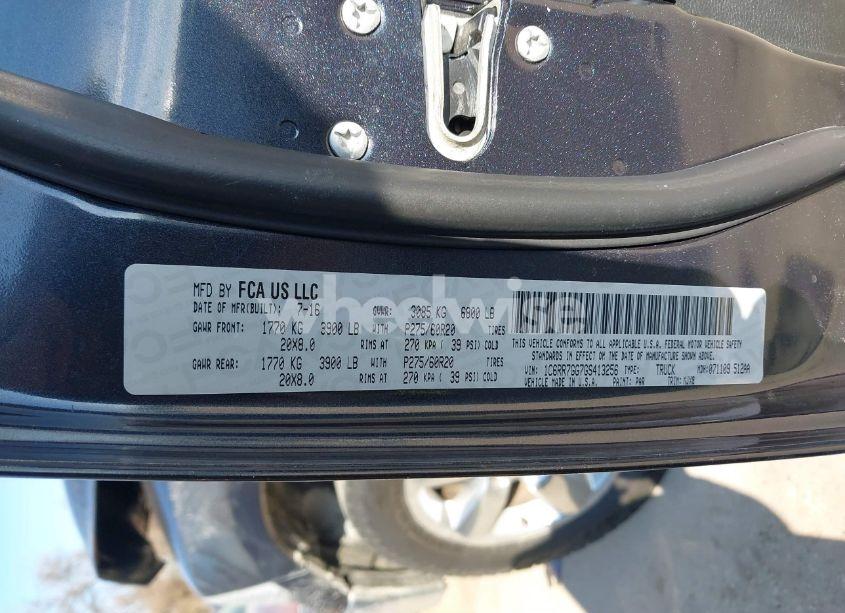 Photo 9 of 2016 Ram 1500 BIG HORN (VIN 1C6RR7GG7GS413256)