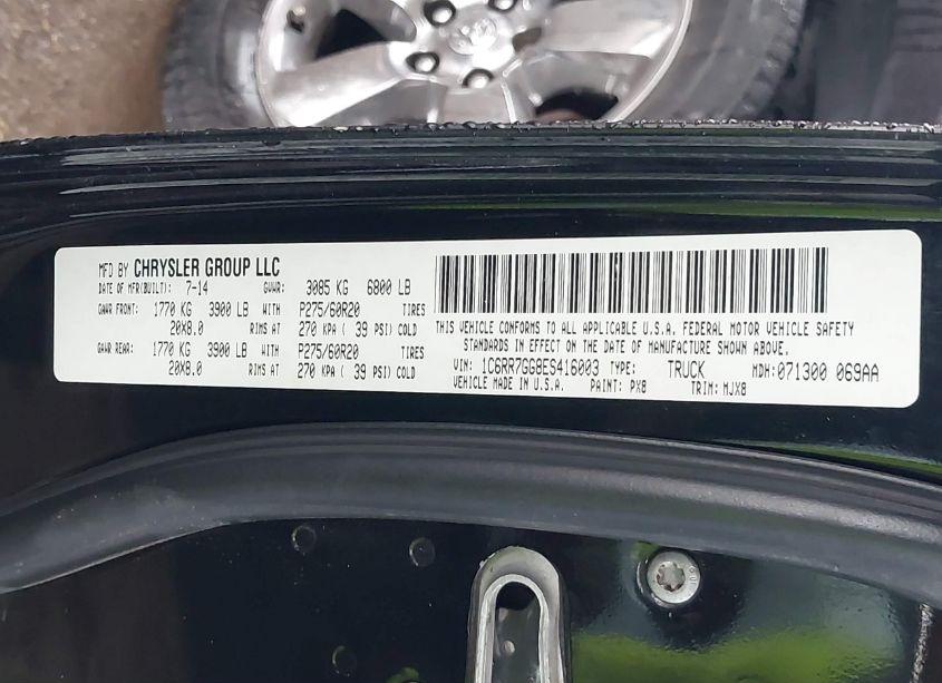 Photo 9 of 2014 Ram 1500 LONE STAR (VIN 1C6RR7GG8ES416003)