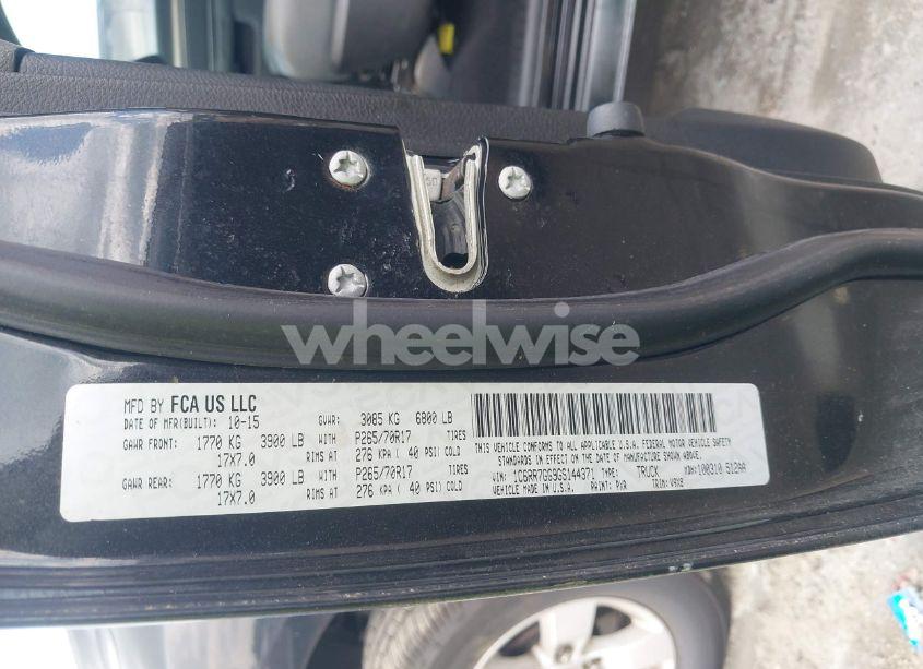 Photo 9 of 2016 Ram 1500 SLT (VIN 1C6RR7GG9GS144371)