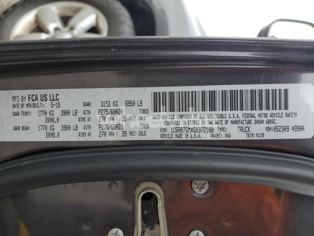 Photo 4 of 2016 RAM 1500 SLT (VIN 1C6RR7GMXGS372188)