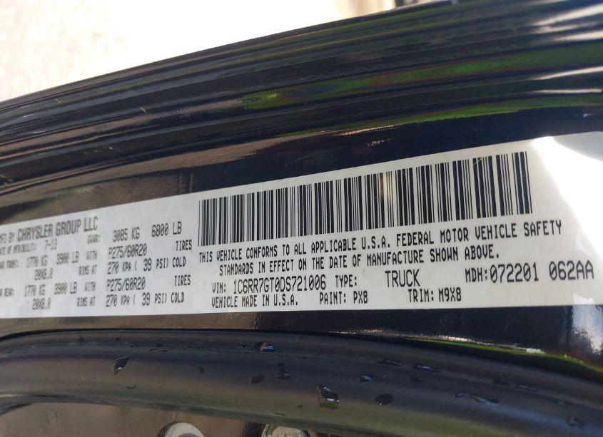 Photo 9 of 2013 Ram 1500 BIG HORN (VIN 1C6RR7GT0DS721006)