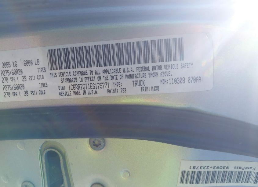 Photo 9 of 2014 Ram 1500 LONE STAR (VIN 1C6RR7GT1ES175771)