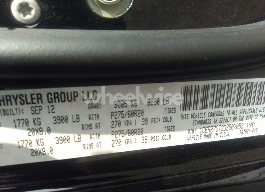 Photo 9 of 2013 Ram 1500 SLT (VIN 1C6RR7GT2DS507053)