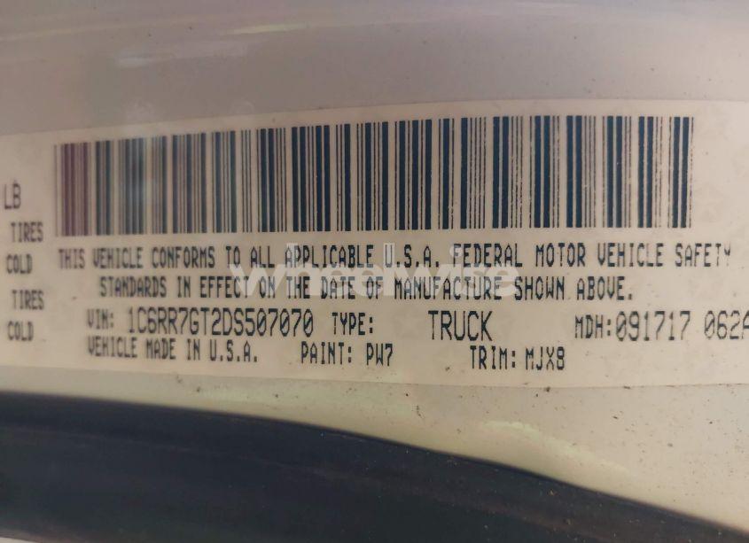 Photo 9 of 2013 Ram 1500 BIG HORN (VIN 1C6RR7GT2DS507070)