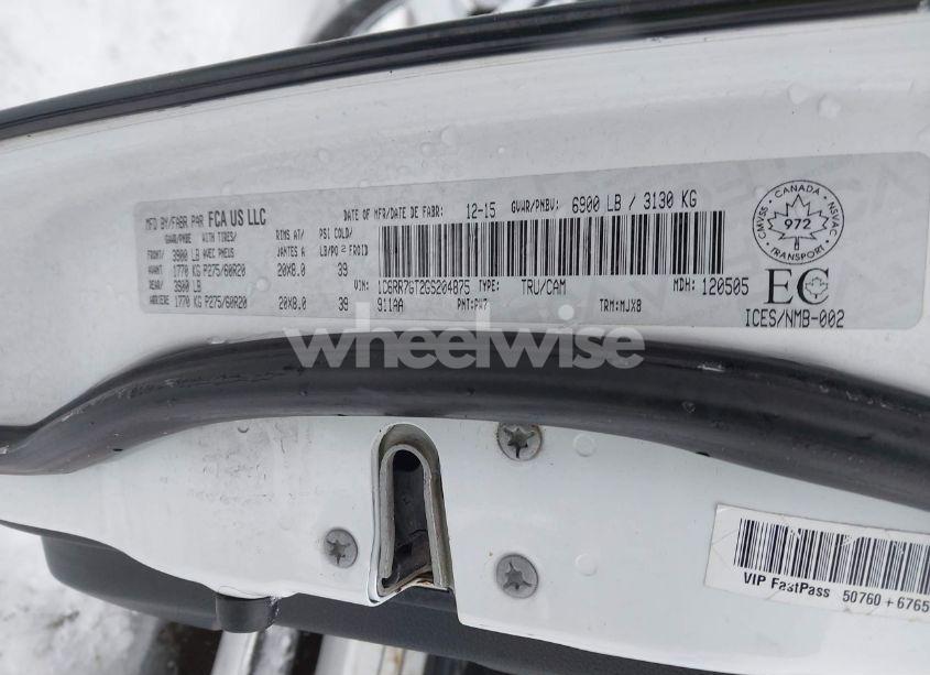 Photo 9 of 2016 Ram 1500 SLT (VIN 1C6RR7GT2GS204875)