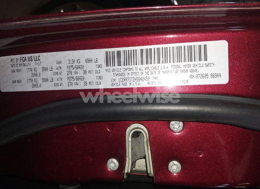 Photo 9 of 2017 Ram 1500 BIG HORN 4X4 6'4 BOX (VIN 1C6RR7GT2HS842450)