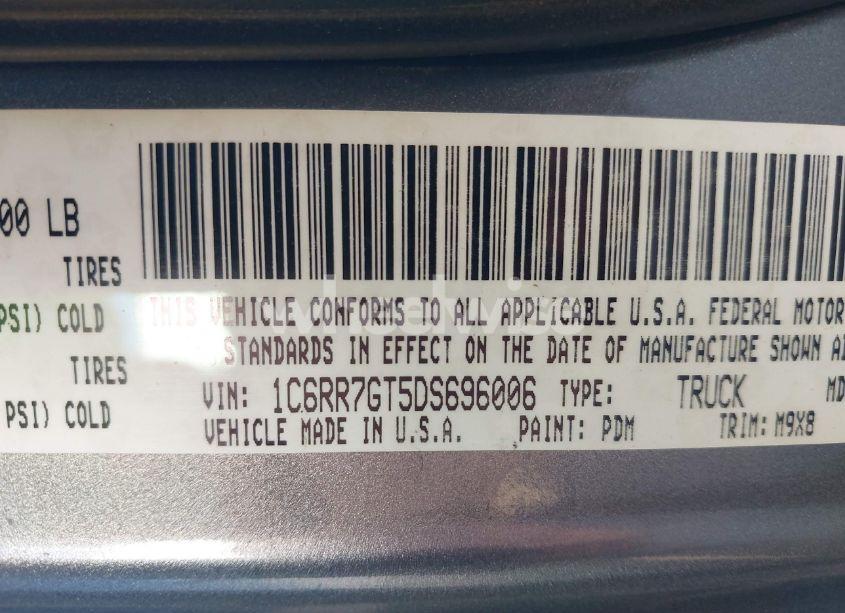 Photo 9 of 2013 Ram 1500 BIG HORN (VIN 1C6RR7GT5DS696006)