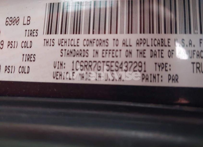 Photo 9 of 2014 Ram 1500 BIG HORN (VIN 1C6RR7GT5ES437291)