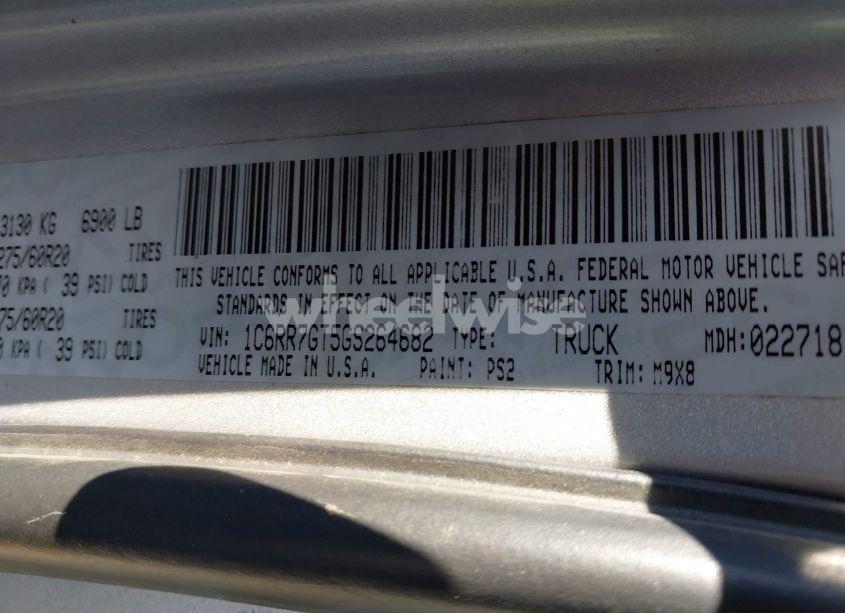 Photo 9 of 2016 Ram 1500 BIG HORN (VIN 1C6RR7GT5GS264682)