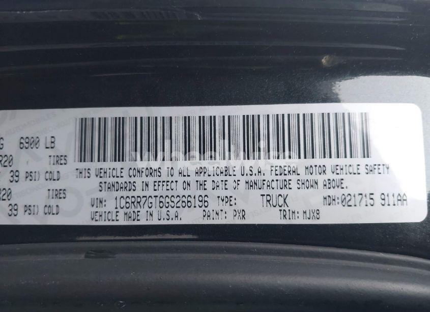 Photo 9 of 2016 Ram 1500 LONE STAR (VIN 1C6RR7GT6GS266196)