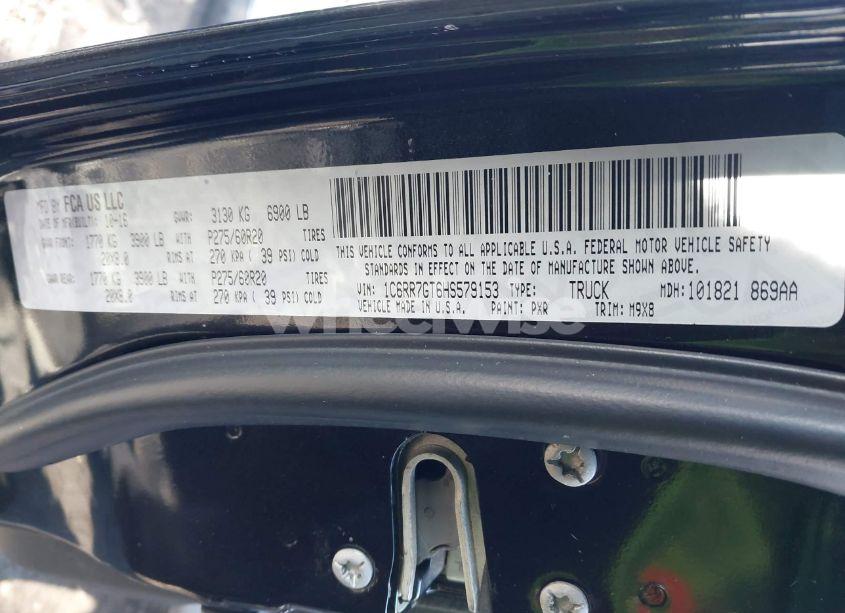 Photo 9 of 2017 Ram 1500 BIG HORN 4X4 6'4 BOX (VIN 1C6RR7GT6HS579153)