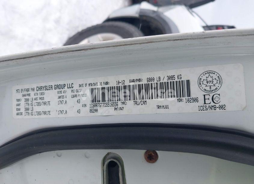 Photo 9 of 2013 Ram 1500 SLT (VIN 1C6RR7GT7DS516556)