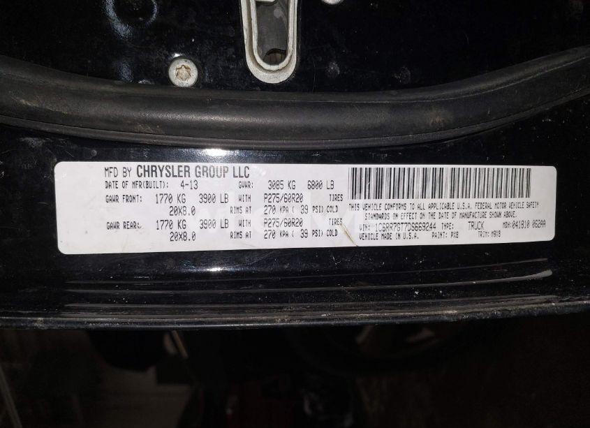 Photo 9 of 2013 Ram 1500 BIG HORN (VIN 1C6RR7GT7DS669244)